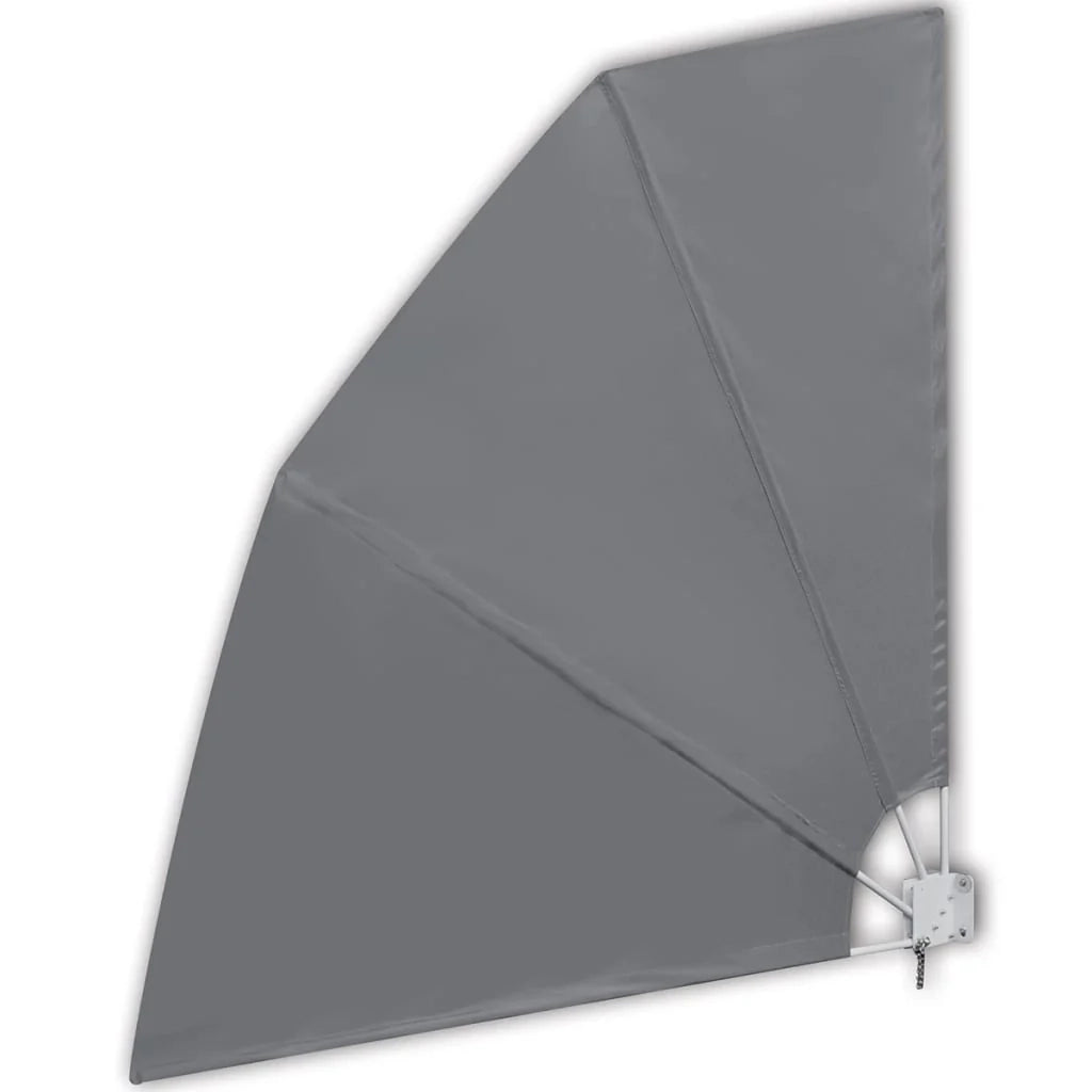 Tenda da sole laterale retrattile/schermo privacy per patio giardino terrazza balcone 210 x 210 cm grigio 02_0007060