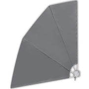 Tenda da sole laterale retrattile/schermo privacy per patio giardino terrazza balcone 210 x 210 cm grigio 02_0007060