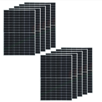 Moduli fotovoltaico impianto 4 kw monocristallino potenza 410w silver pezzi 10