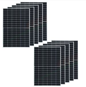 Moduli fotovoltaico impianto 4 kw monocristallino potenza 410w silver pezzi 10