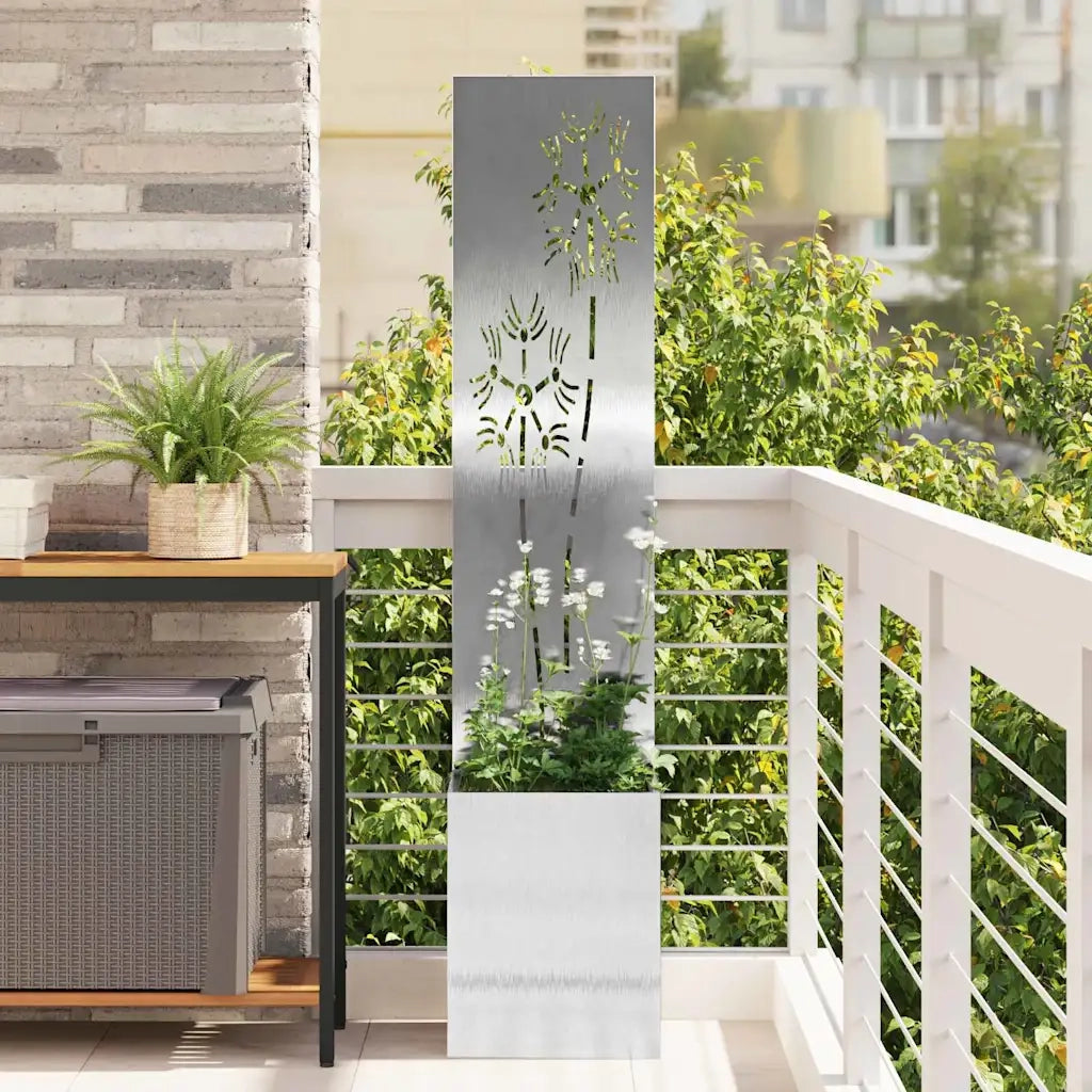Schermo per privacy in giardino Floreale Argento 32 x 150 cm CFW5370197