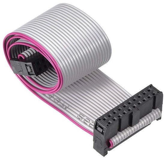 Cavo IDC a 20 polig, distanza tra contatti 2,54 mm, lunghezza 30 cm, connettore FC/FC