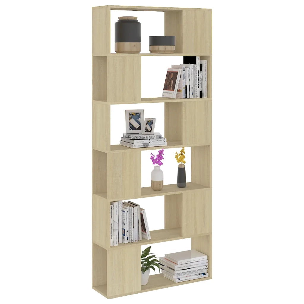 Libreria/Divisorio Rovere Sonoma 80x24x186 cm in Truciolato 809155