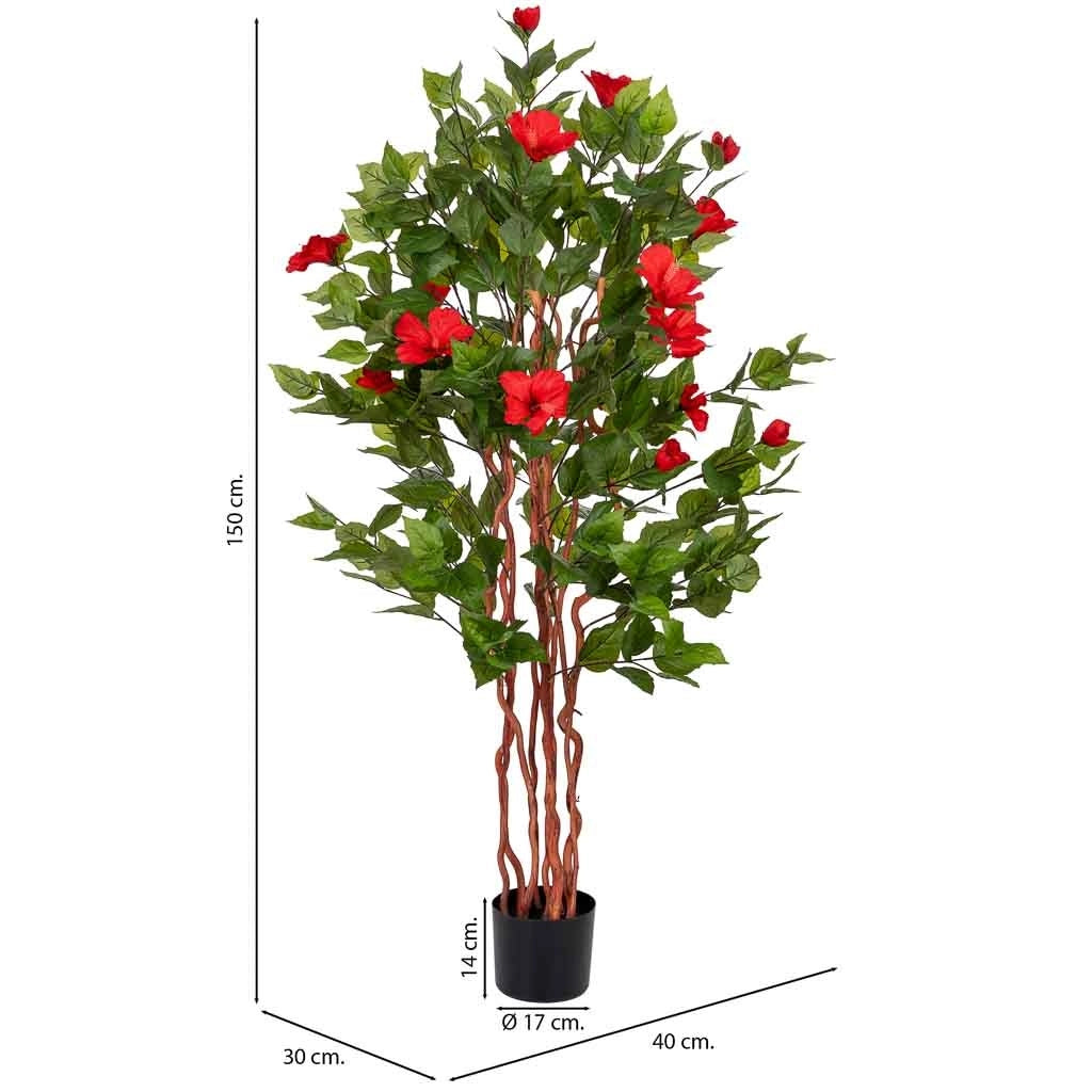 Fiori artificiali decorativi in ​​vaso 40x30x150h cm