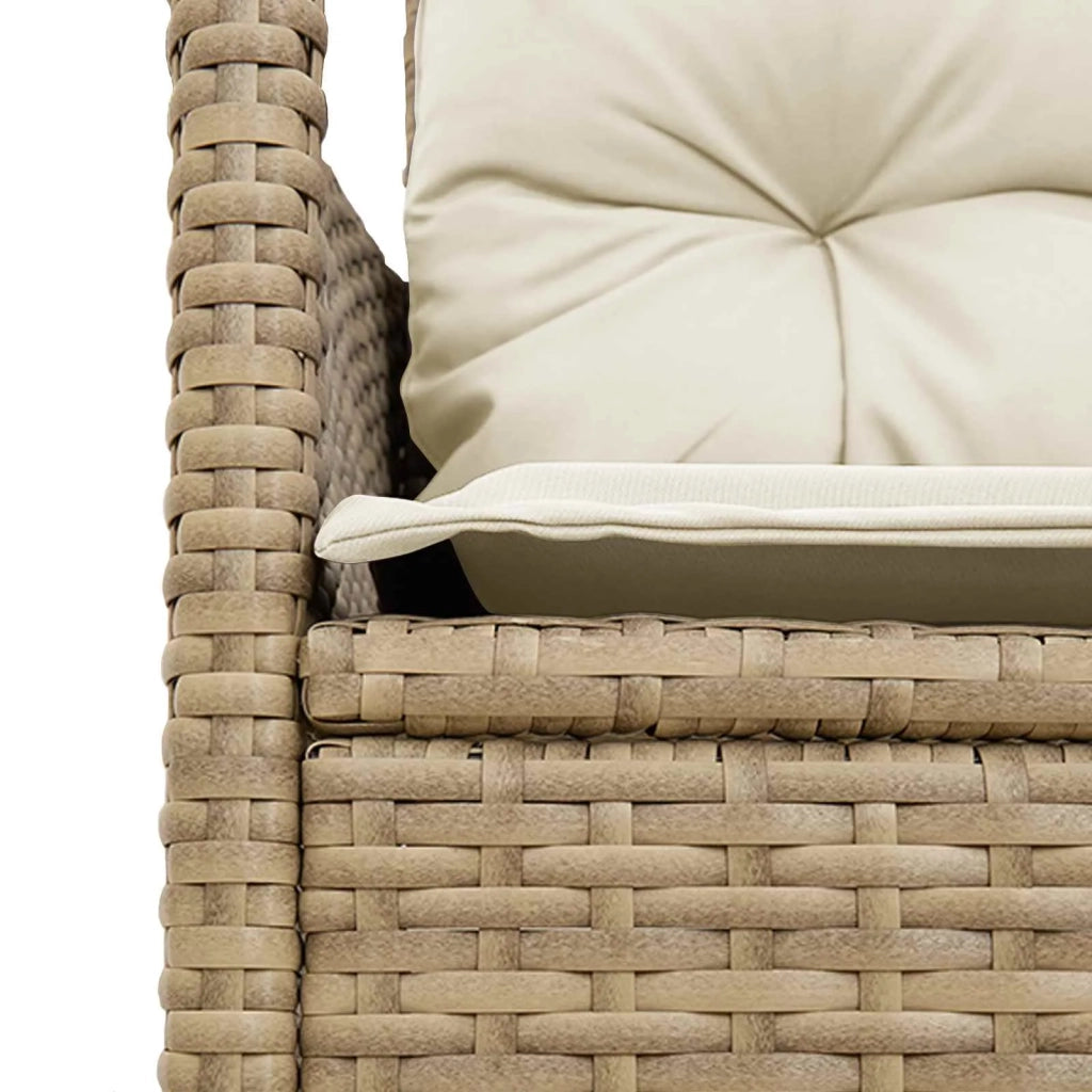 Set Divano da Giardino con cuscino 2 pz | Set Salotto da Giardino polyrattan