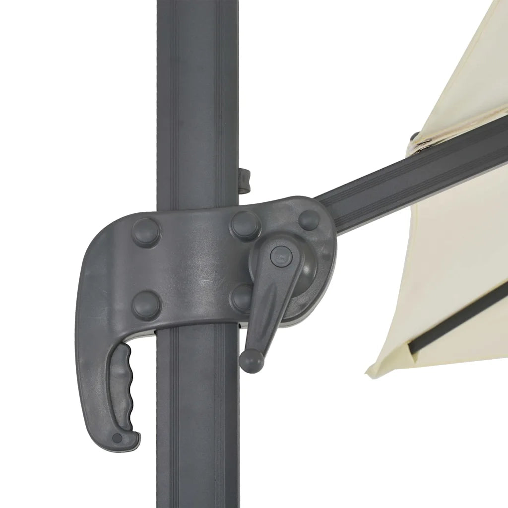 Ombrello | Parasolne da giardino a sbalzo con palo in alluminio 300x300 cm Sabbia