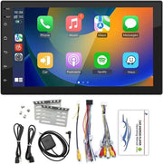 Autoradio 2 DIN con Android 8.1, Carplay Wireless e Navigazione GPS - Multimediaplayer 7 pollici