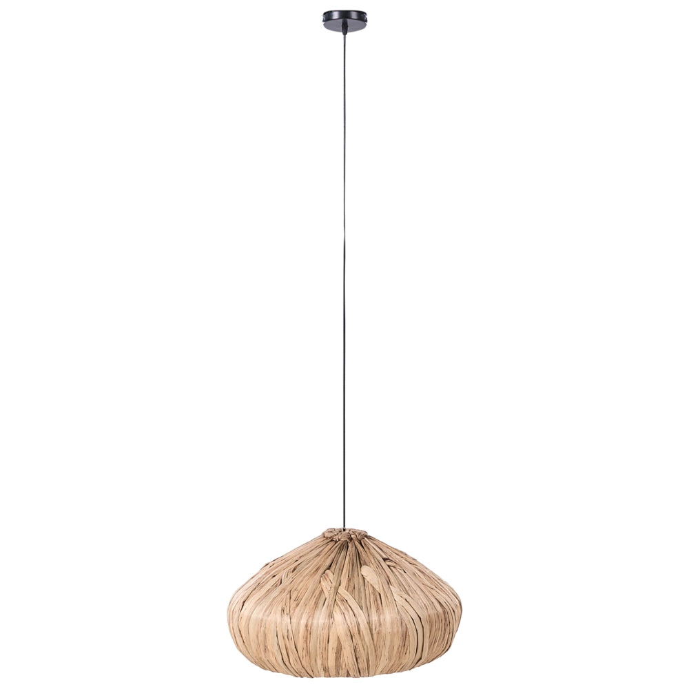 Lampada a sospensione in giacinto d'acqua naturale intrecciato in stile boho fatto a mano Illuminazione del soggiorno e della sala da pranzo