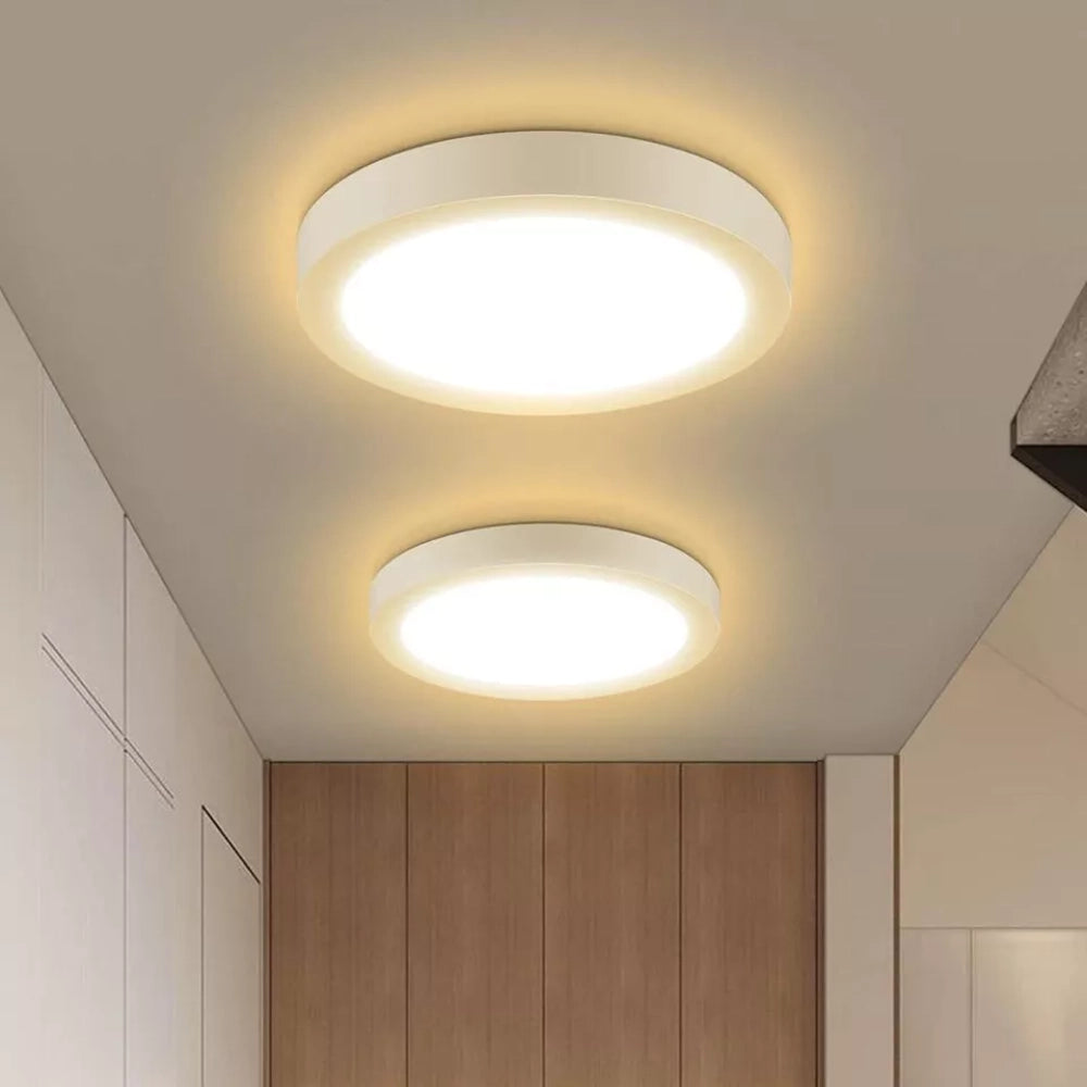 Optonica plafoniera faretto led rotondo sporgente 6 watt cct cambio colore