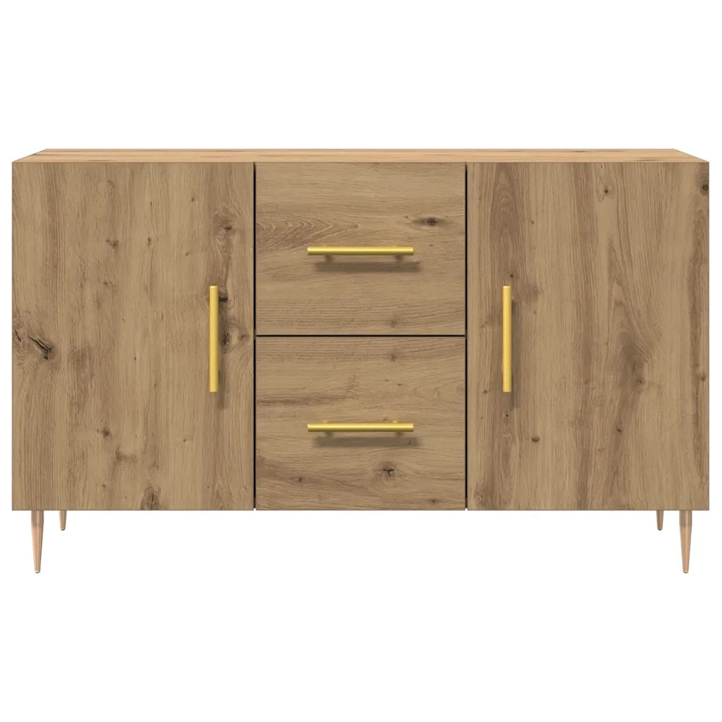 Credenza Rovere Artigianale 100x36x60 cm in Legno Multistrato