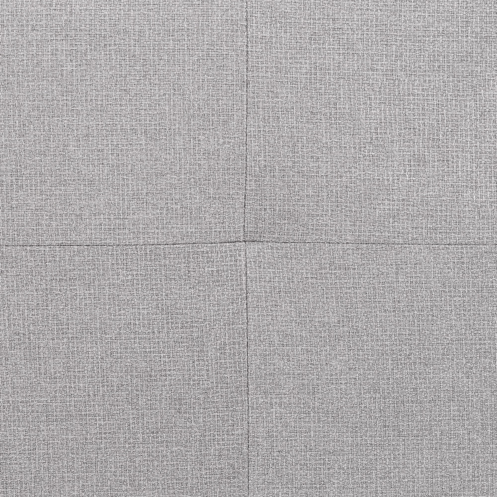 Divano moderno modulare a 2 posti imbottito tessuto poliestere grigio chiaro con schienale imbottito stile moderno classico