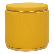 Puff Con Contenitore London Senape cm ø 46,5x44