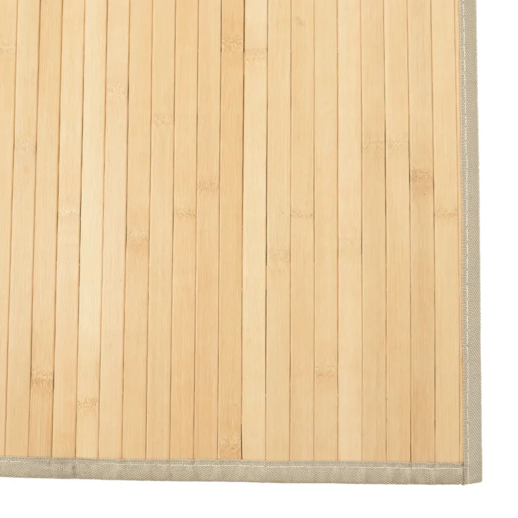 Tappeto Rettangolare Natura Chiaro 80x100 cm in BambÃ¹