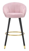 Sgabello Bar Prague Rosa cm 55X56X104