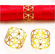 Set di 12 Servitopi in Metallo dorato a forma di Triangolo per decorazione di Festa e Cenere