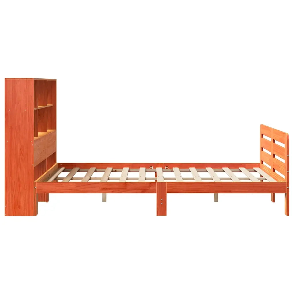 Letto senza Materasso Marrone Cera 120x190 cm in Legno di Pino 3309946