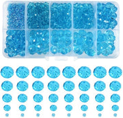 Sieradi Makers - 1000 pezzi - Blu Translucido - DIY Collane e Bracciali - Manufatti Artigianali