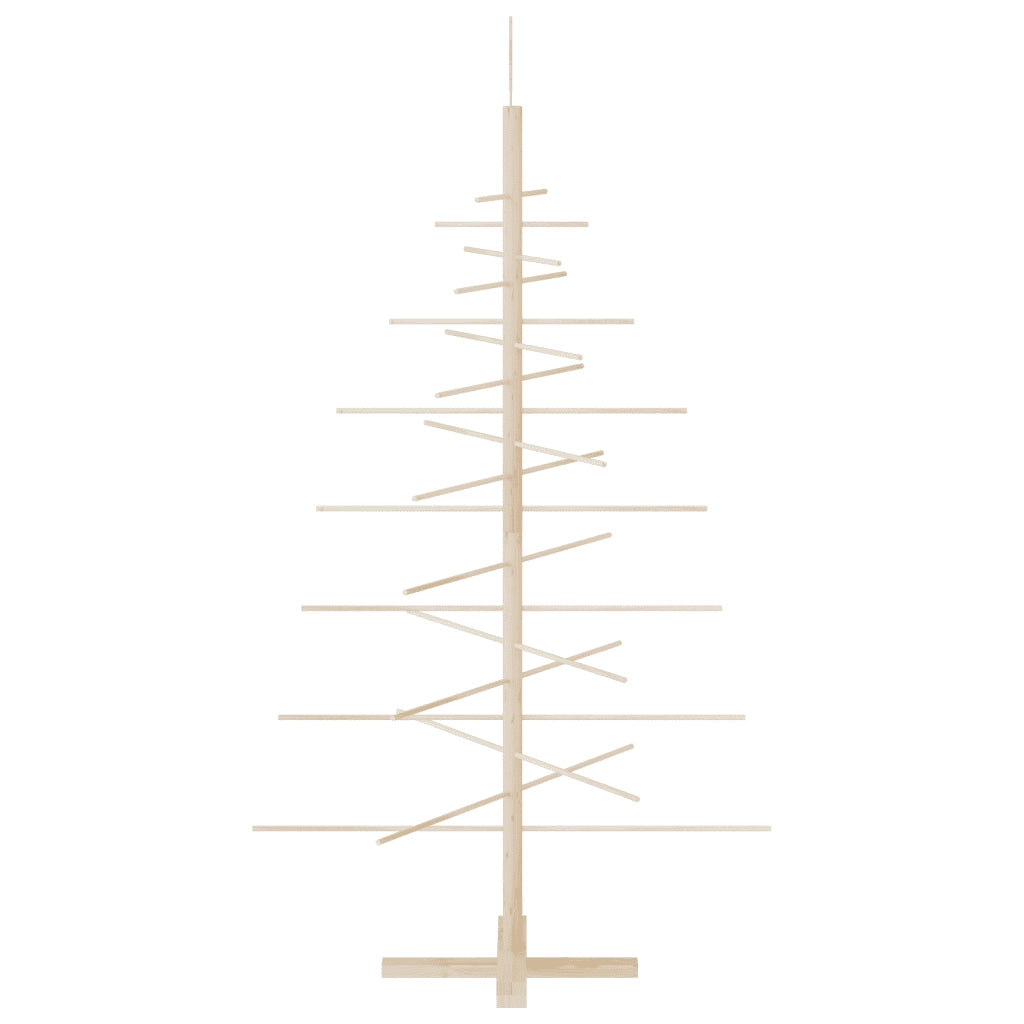 Albero di Natale Decorativo in Legno 150 cm Legno Massello Pino 357990