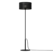 Lampada da terra loft nera opaca rete E27 150cm Luminex