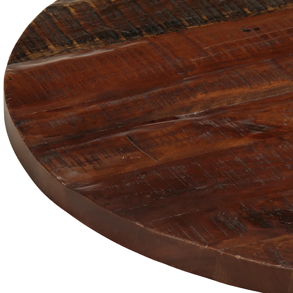 Piano per Tavolo Ø 90x2,5 cm Rotondo Legno Massello di Recupero 370044