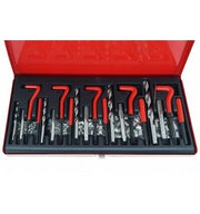 Kit riparazione ripristino filetti/filettature/elicoidi maschi 131 pz c/valigett