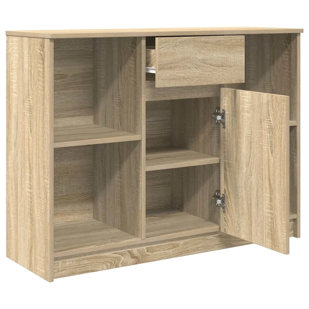 Credenza con Cassetto Rovere Sonoma 101x35x76 cm in Truciolato
