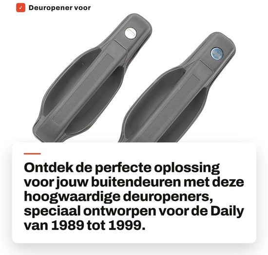 Deuropener Buitengebruik - Deurgrepen con Chiavi - Compatibile con Daily 1989-1999 - 1 Paio - Codice OEM: 93936135/93927792 - Deurgreep