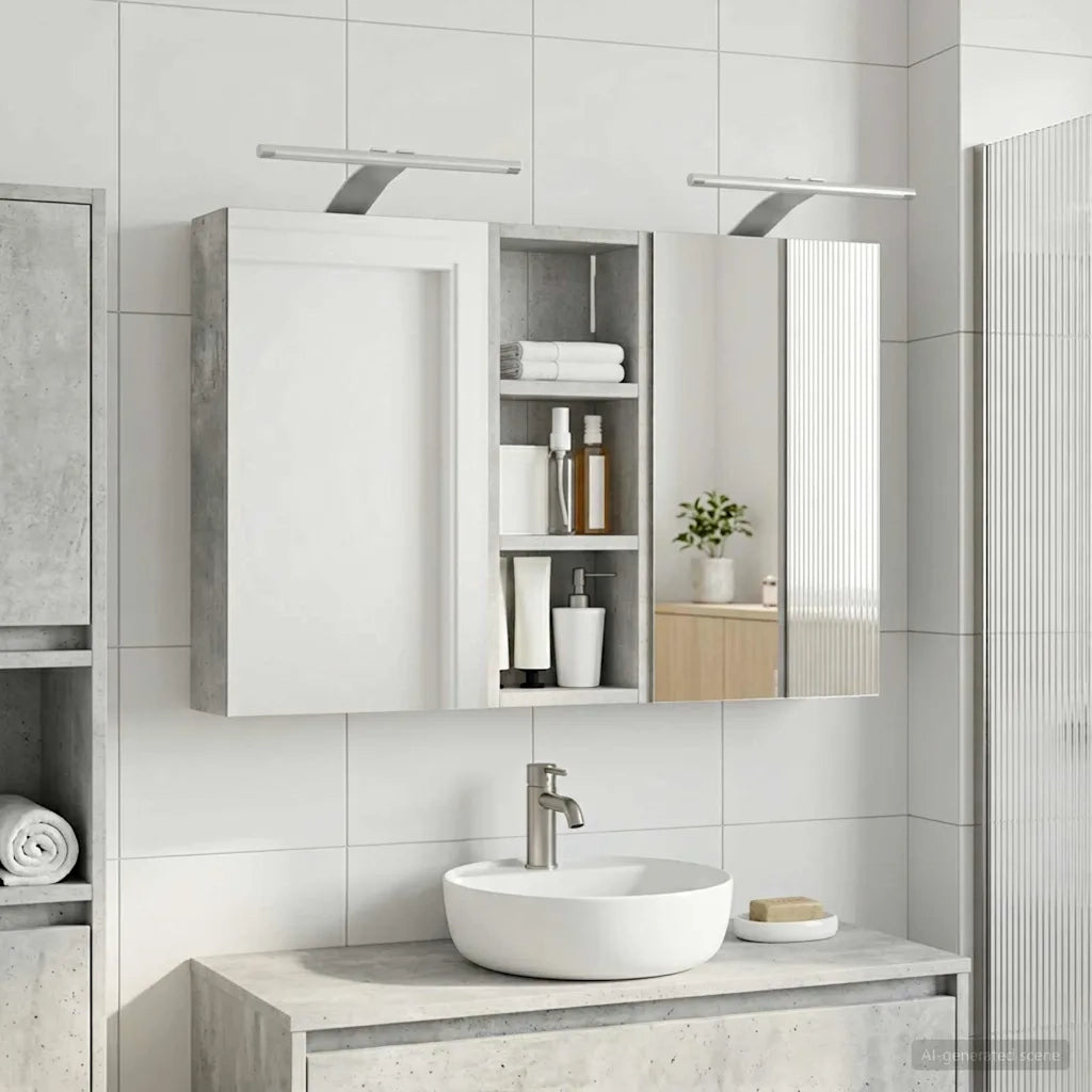 Set di Armadi da Bagno con lo scaffale 3 pcs 80 x 10,5 x 50 cm 3403659