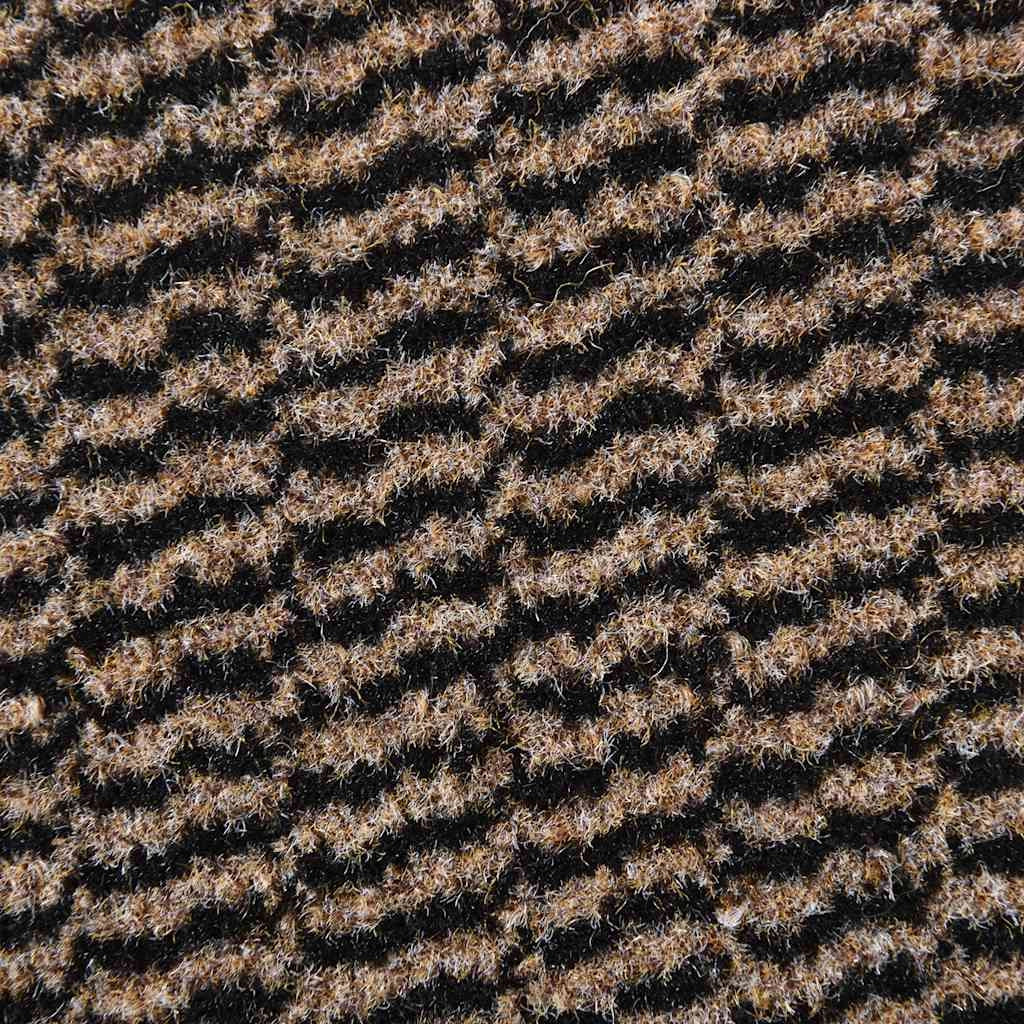 Zerbino antiscivolo da ingresso 80 x 120 cm flessibile e resistente stile contemporaneo marrone PP 02_0058130