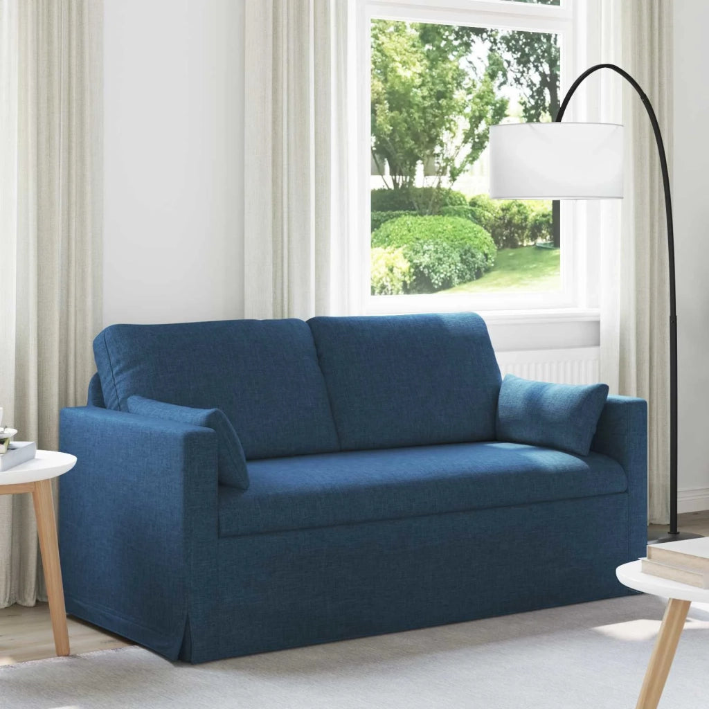 Divano | Divano da soggiorno | Sofa Blu 158 x 78 x 80 cm Tessuto