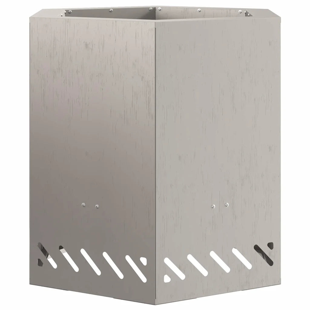 Focolare-Stufa-Camino Senza Fumi Marrone 48 x 48 x 51 cm Acciaio 133266