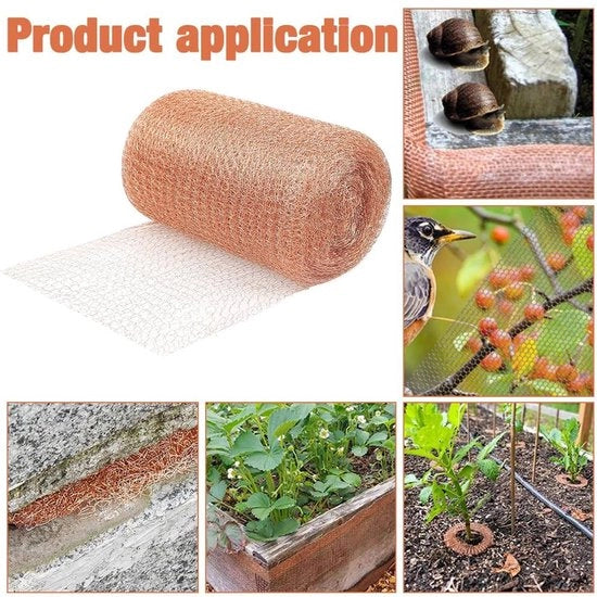 Heko per proteggere il giardino dalle lumache - Protezione contro le infestazioni di lumache - 127 cm x 9 m - Protezione del giardino dalle lumache - Filo di rame per la prevenzione delle lumache - Lotta naturale contro le lumache con rame