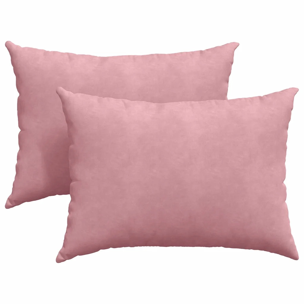 Cuscini da Divano 2 pcs Rosa 70 x 50 cm Tessuto in Cords