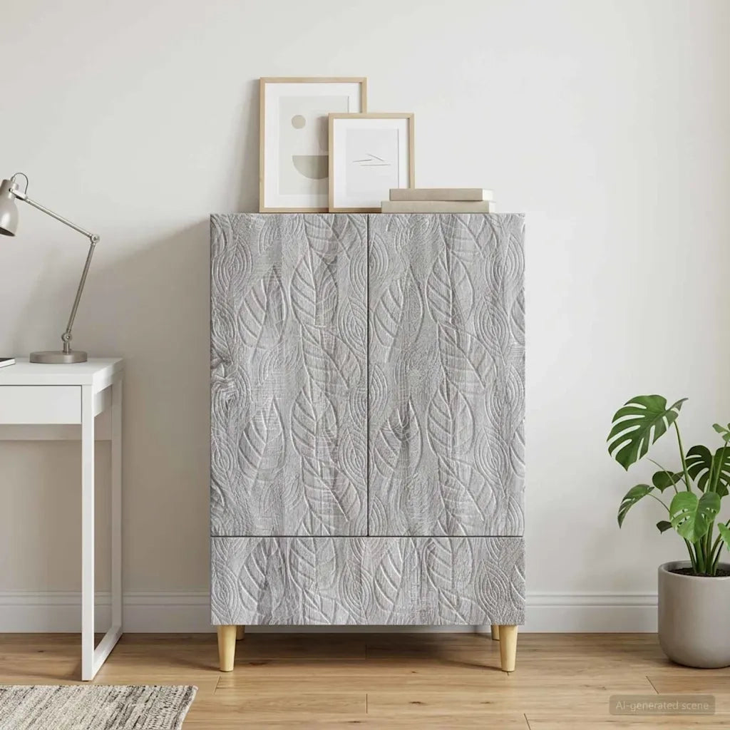 Credenza Sonoma grigio 66 x 34,5 x 95 cm Legno ingegnerizzato 895131