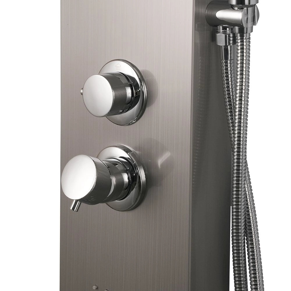 Colonna doccia pannello idromassaggio effetto cascata YH8125 RIO - Satinato