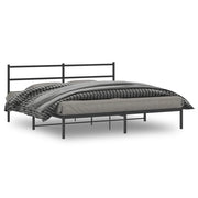 Giroletto con Testiera in Metallo Nero 180x200 cmcod mxl 134507