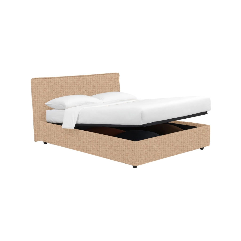 Altrincham, Letto Piazza e Mezza Sfoderabile Made in Italy, Beige