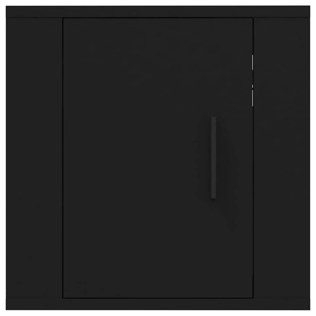 Mobile TV multimediale da parete mensola TV supporto TV sala da pranzo soggiorno camera da letto 2 pezzi 40 x 34,5 x 40 cm nero 02_0028911
