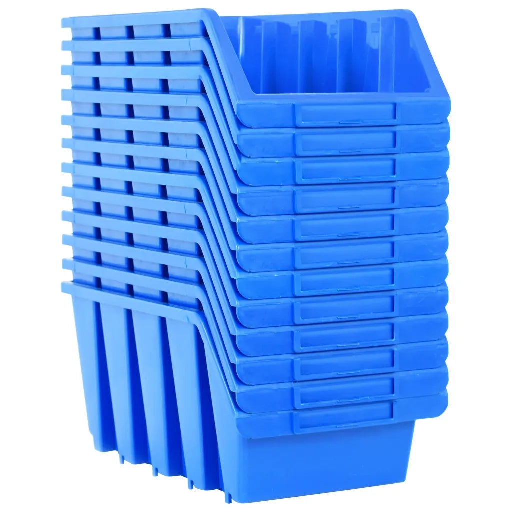 Contenitori Impilabili 14 pz Blu in Plastica CFW4964628