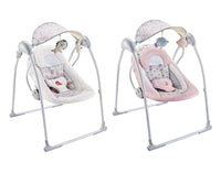 Altalena dondolo oscillante con Musica per Bambini 86x74x63 cm in Acciaio e Poliestere Baby Sweet