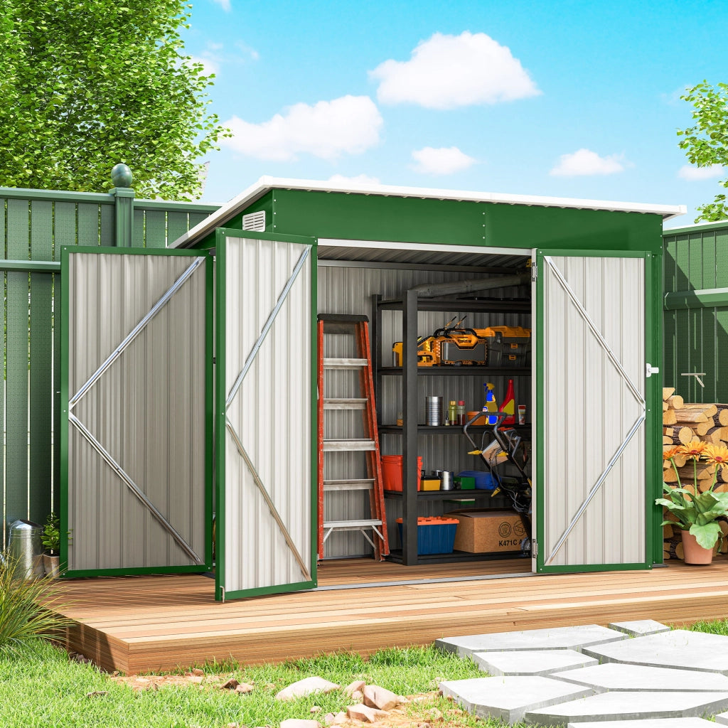 Casetta da Giardino 2,7 m2 ¨C zephmum ¨C Verde 234x132x185 cm