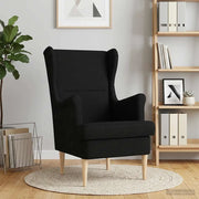 Divano Sedia-Poltrona-Poltroncina Nero Tessuto 996781
