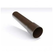 Gronda pvc color testa di moro d .080 tonda - pluviale mt. 1