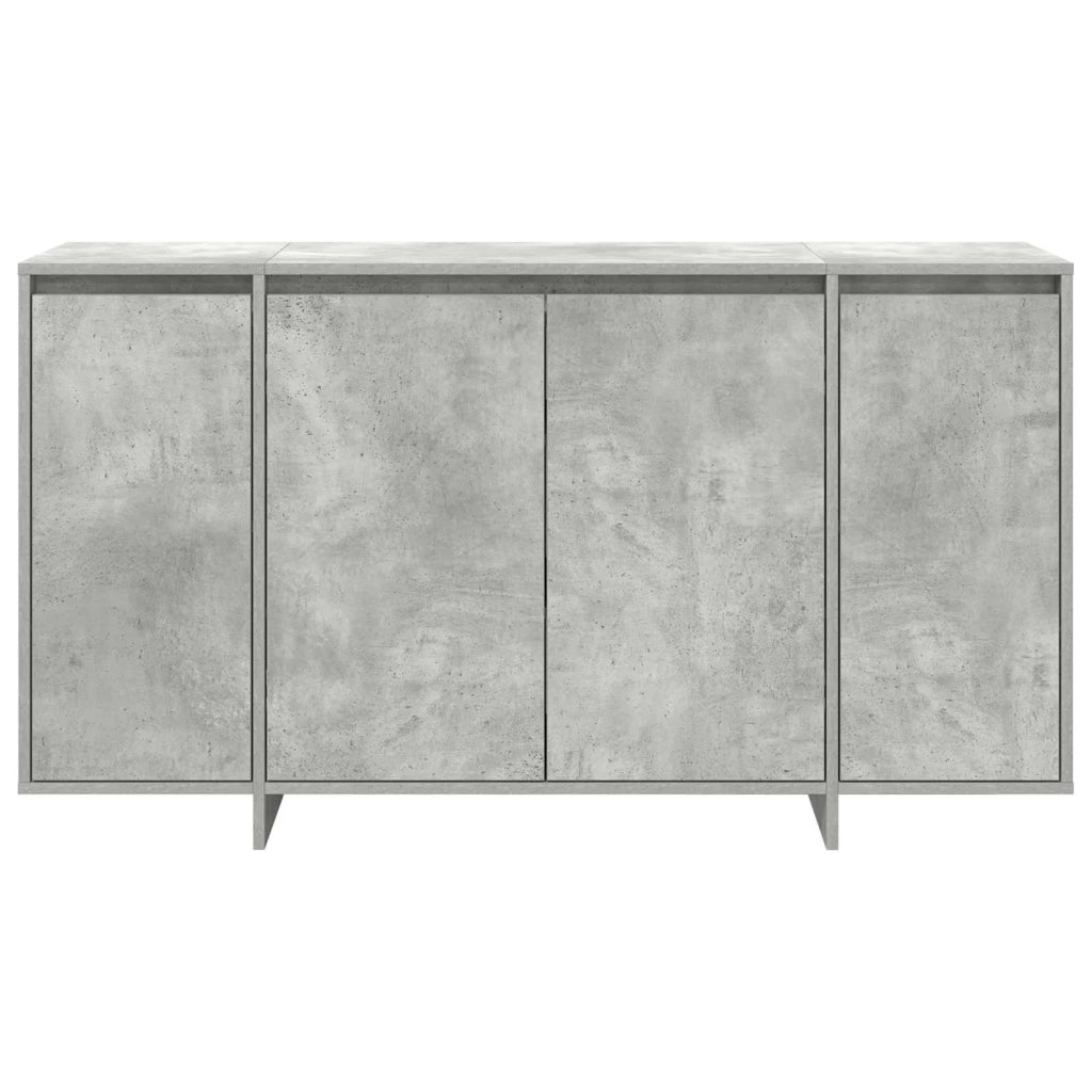 Credenza Grigio cemento 135 x 41 x 75 cm Legno multistrato 3333889