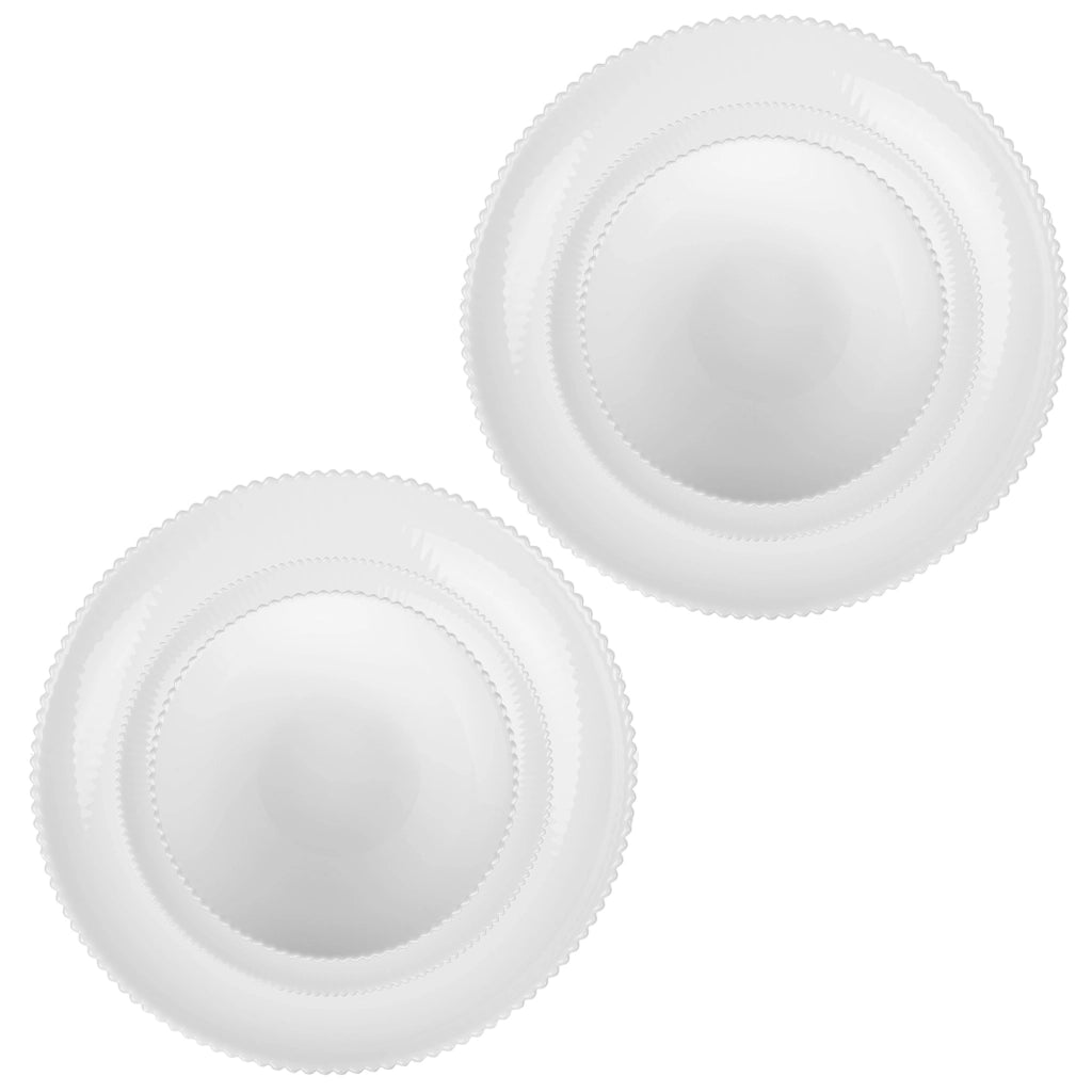 Set di stoviglie KADAX composto da 6 piatti, colore bianco.