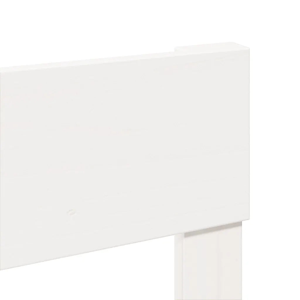 Giroletto senza Materasso Bianco 200x200 cm Legno Massello Pino 3302307