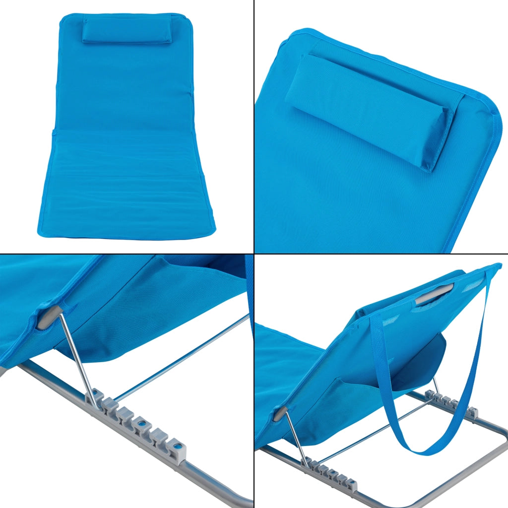Set Cellorigo 2 Materassini Prendisole Pieghevoli incl Borsa di Trasporto - Blu [en.casa]