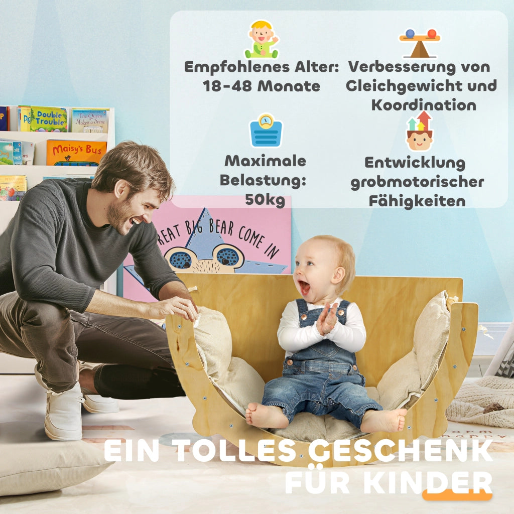 Giostra per Bambini con Scivolo, Altalena e Dondolo ¨C zephmum ¨C Verde
