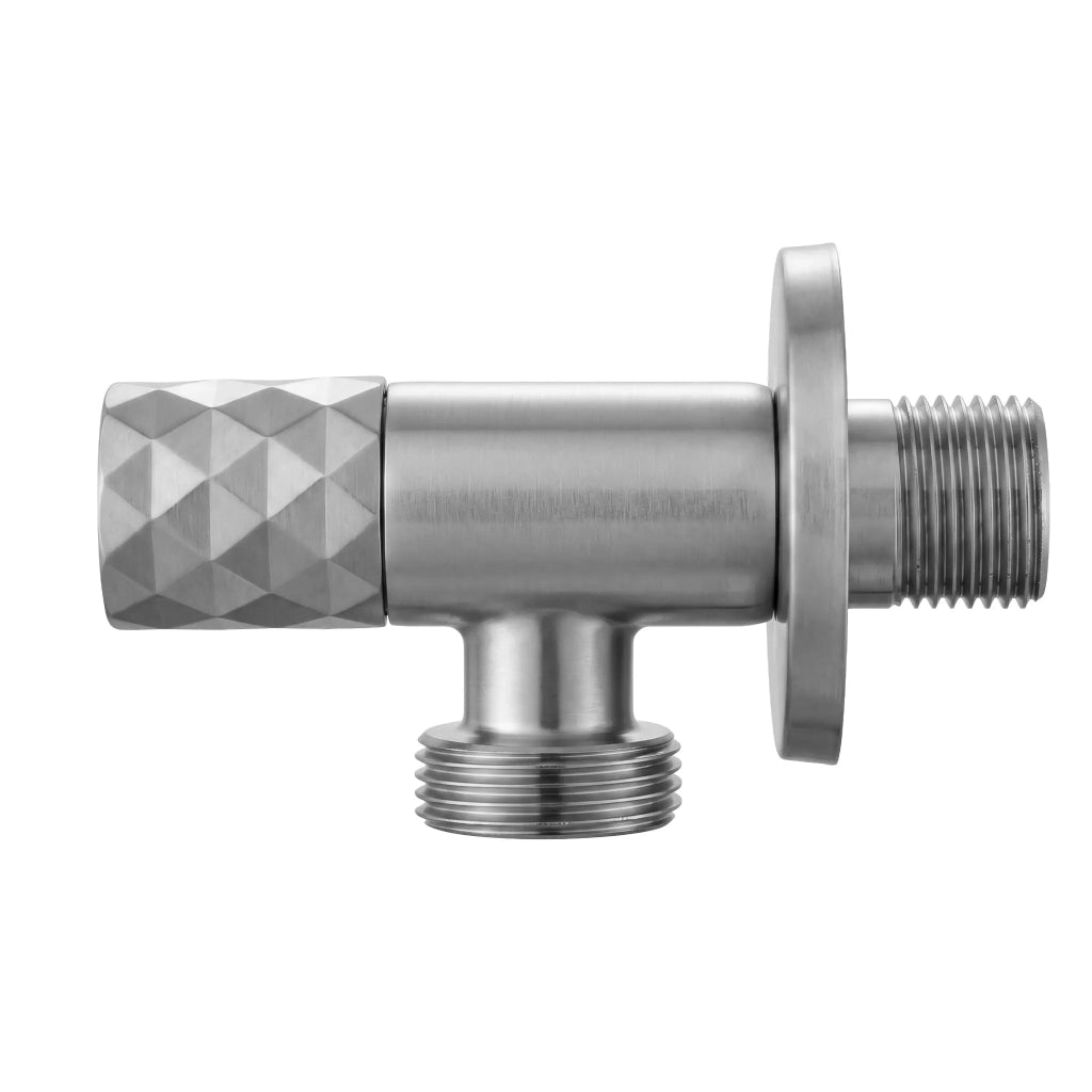 Valvola Ad Angolo Diamond 03 1/2" X 3/4" Brush Nickel