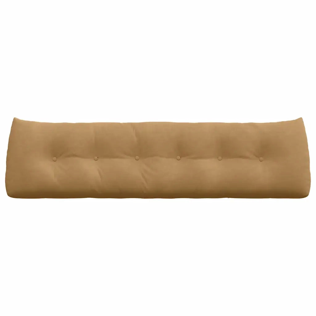 Cuscino per Schiena Marrone 180 x 24 x 50 cm Velluto 42014582